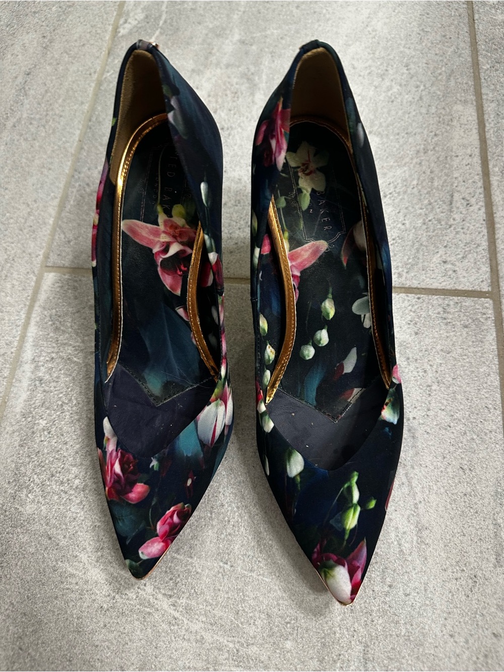 Ted Baker Women's Heels - Navy Floral